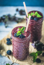 Load image into Gallery viewer, Blackberry, Banana and Mint Smoothie