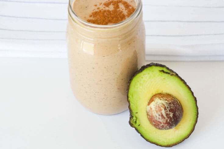 Keto Smoothie with Avocado, Chia Seeds & Cacao